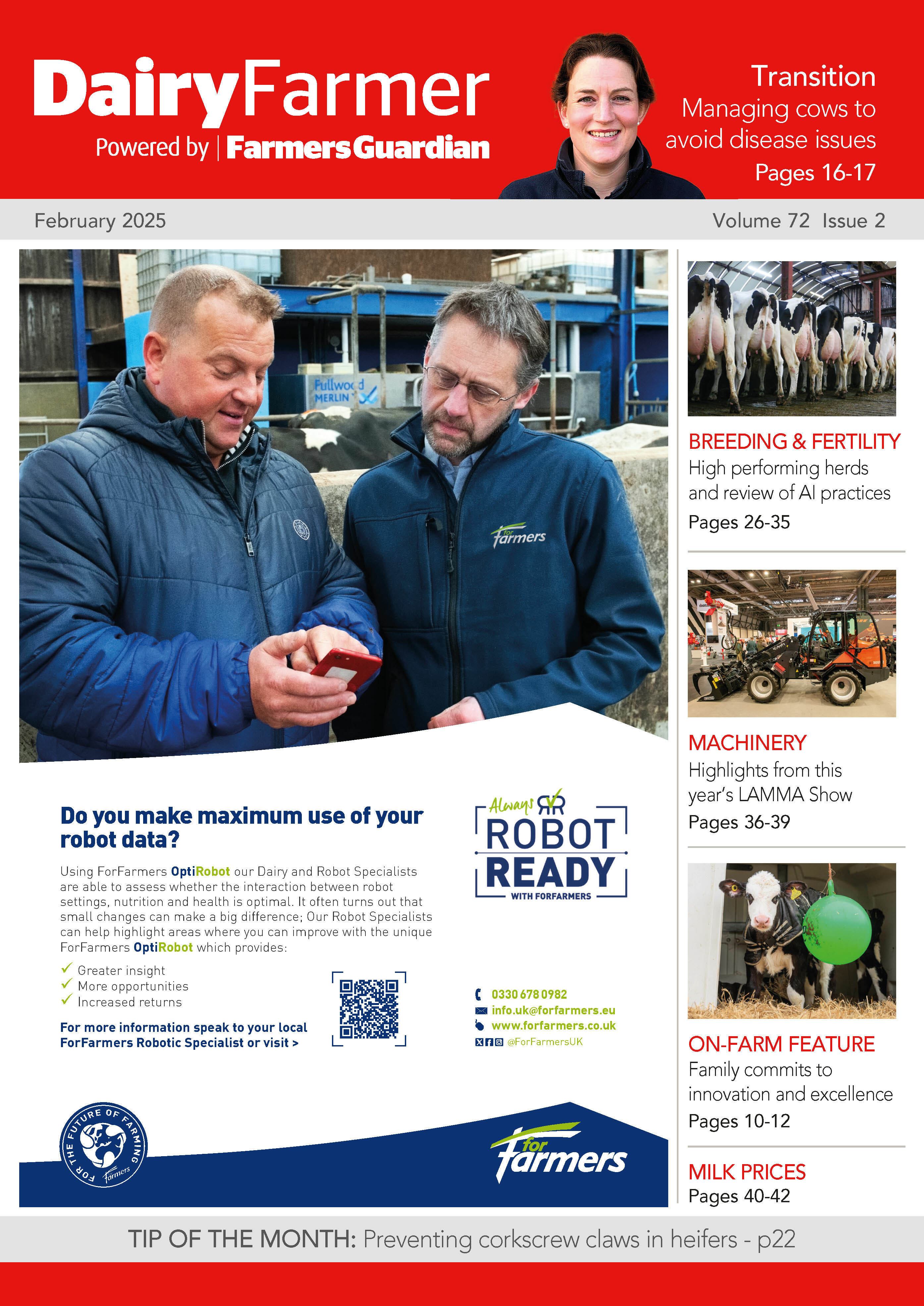 Dairy Farmer February Magazine Front Cover