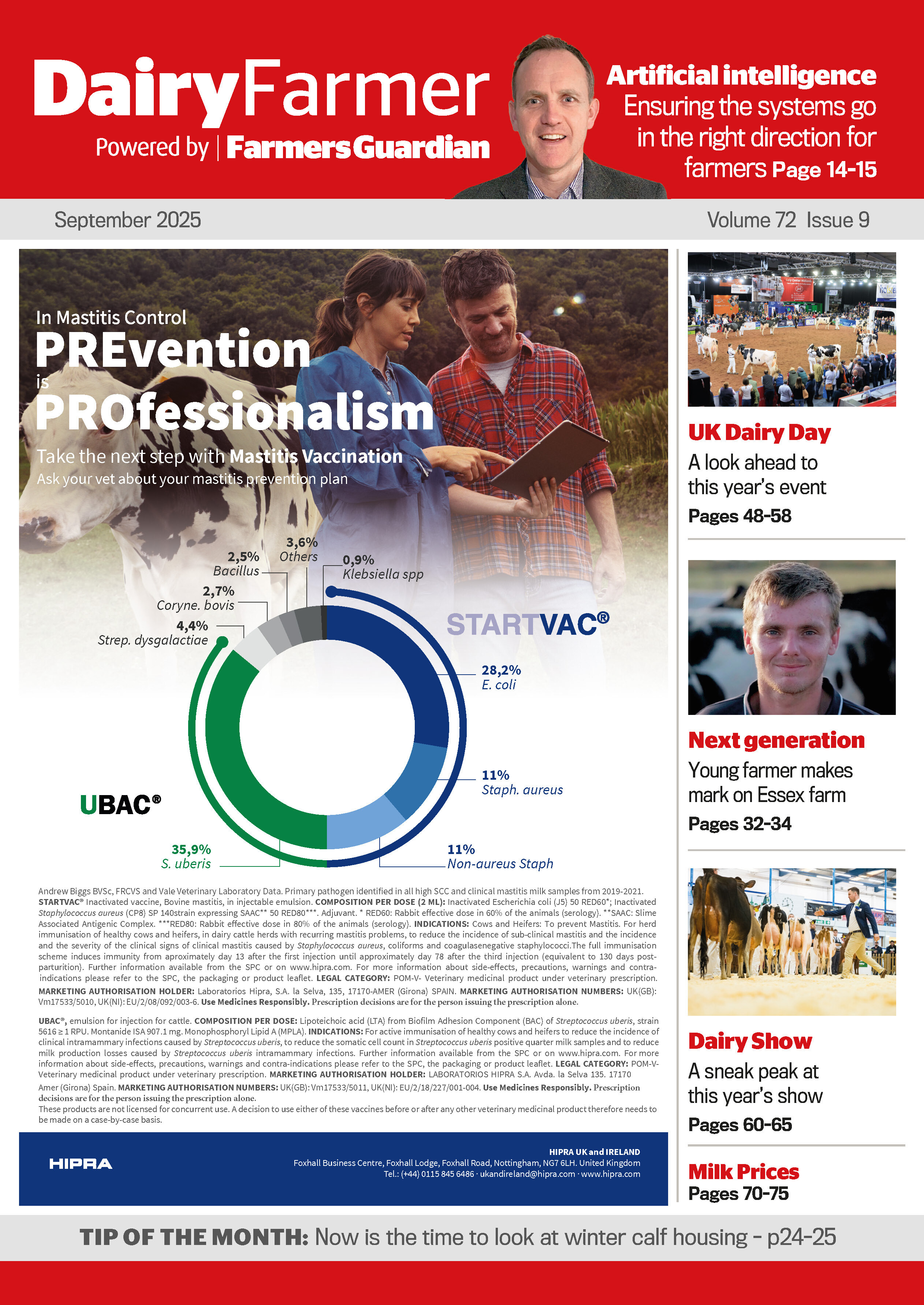 Dairy Farmer September Magazine Front Cover