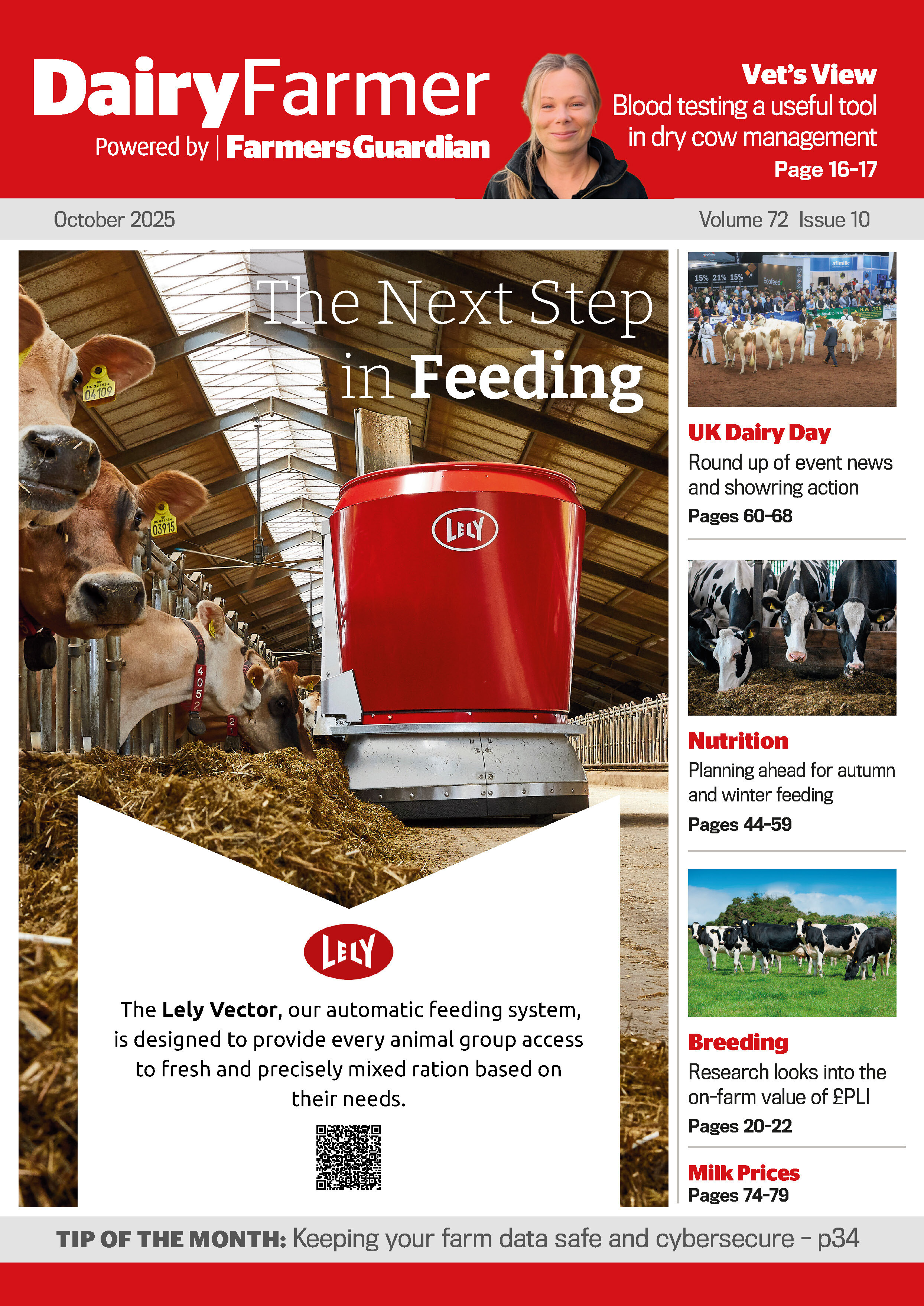 Dairy Farmer October Magazine Front Cover