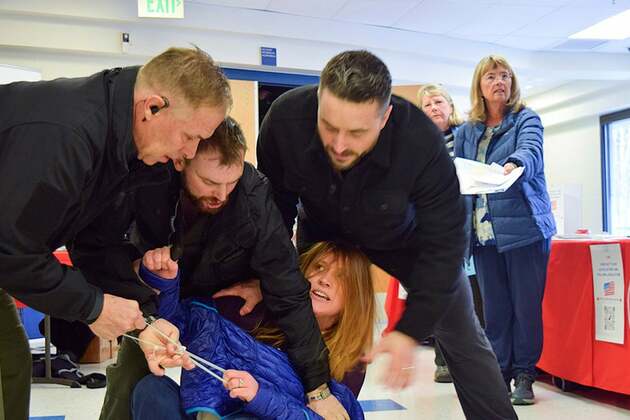 6 Men Charged After Woman Dragged Out Of Idaho Town Hall  Latest News
