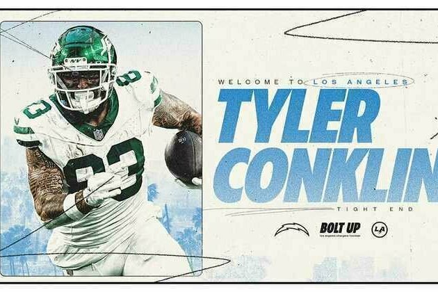 Los Angeles Chargers Agree to Terms with Tyler Conklin