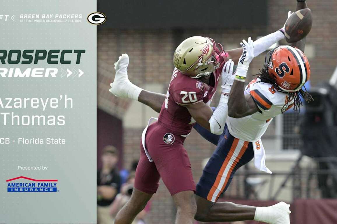 Prospect Primer- Azareyeh Thomas, CB, Florida State