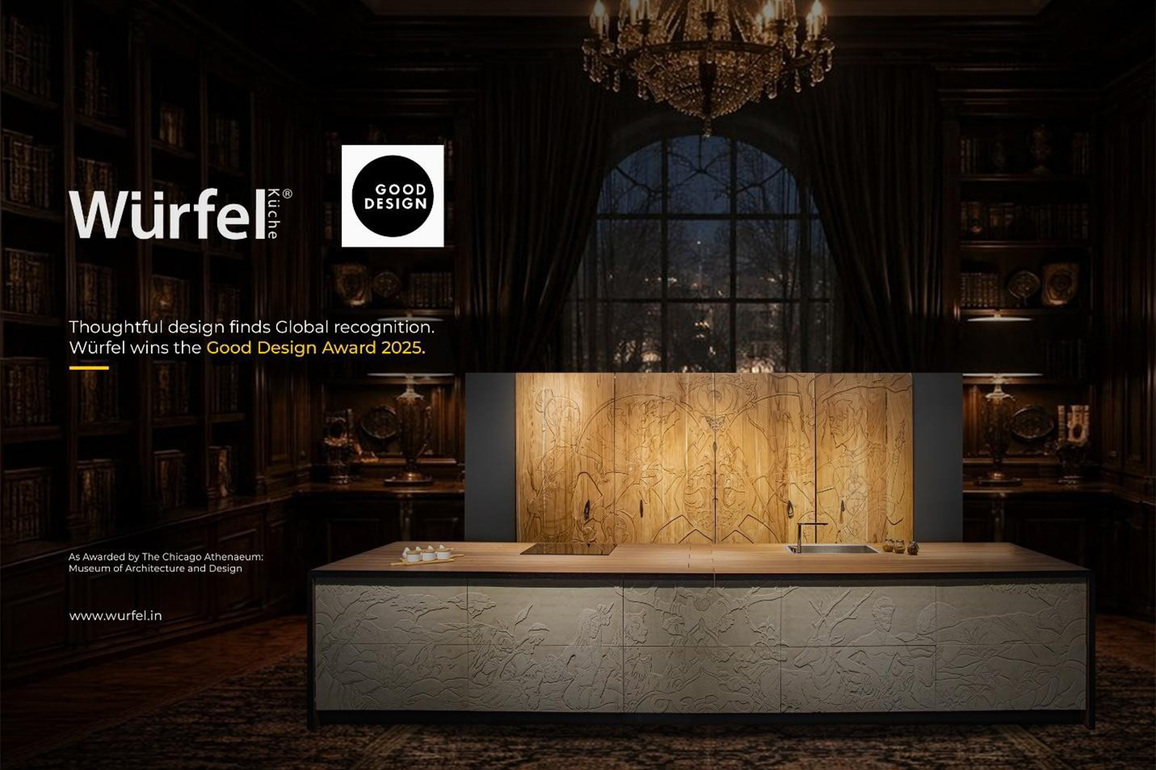 Wurfel Makes History as the First Indian Modular Kitchen Brand to Win the Prestigious Good Design Award