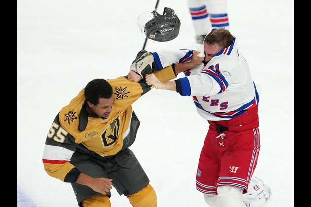 Slumping Golden Knights visit revamped Rangers