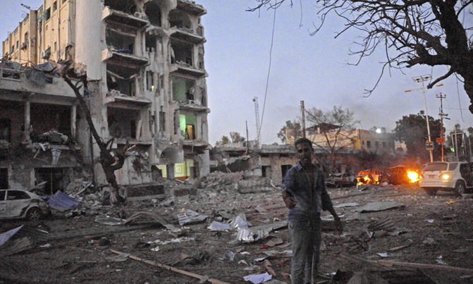 'At least 10' dead in jihadist attack on Mogadishu hotel 'At least 10' dead in jihadist attack on Mogadishu hotel