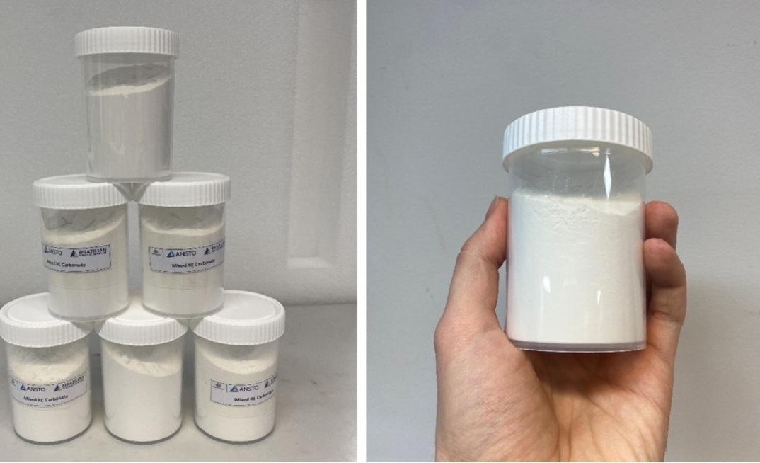 Carbonato de terras raras produzido pela BCM Ema