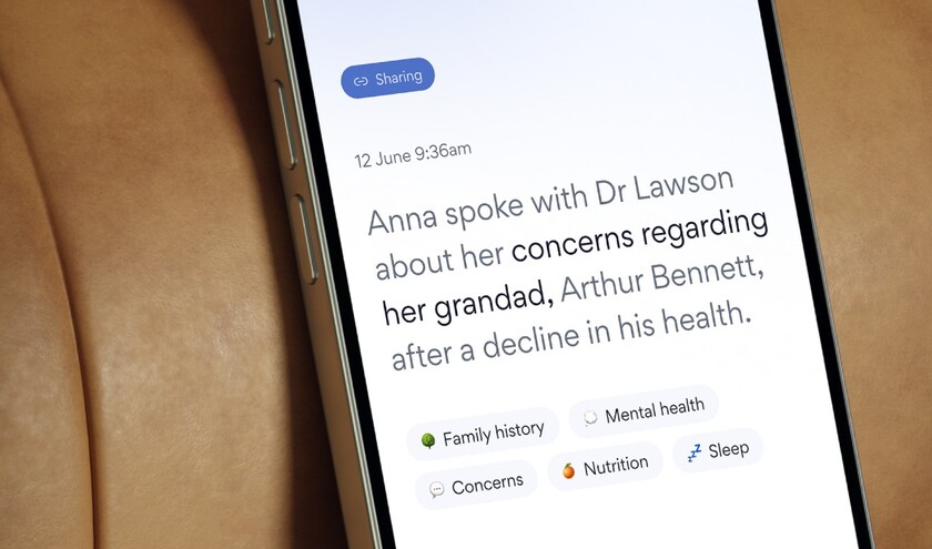 Mirror is the UK’s first AI-powered scribe for patients ©  Aide Health 