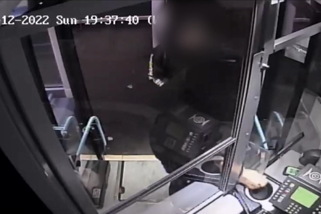 Watch- Eerie CCTV shows Stephen McCullagh wearing rubber gloves on way to murder Natalie McNally