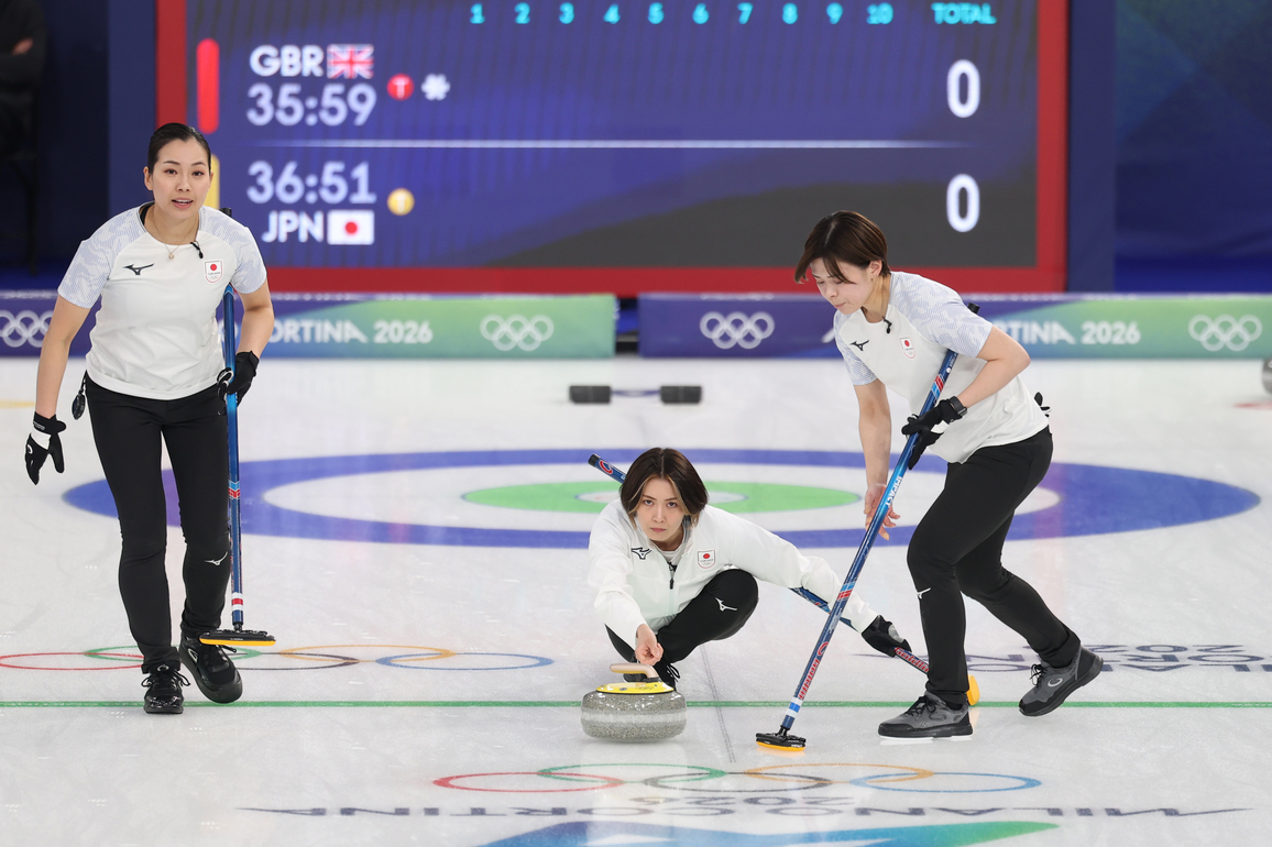 (MICO2026)ITALY-CORTINA D'AMPEZZO-OLYMPIC WINTER GAMES-CURLING-WOMEN-ROUND ROBIN-GBR VS JPN