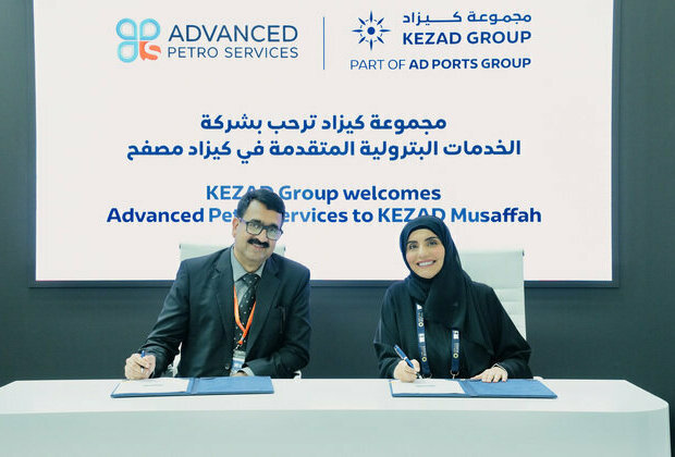 KEZAD Group signs lease agreement with Advanced Petro Services for facility in KEZAD Musaffah