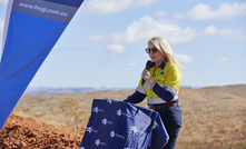  FMG CEO Elizabeth Gaines at the Eliwana sod-turning earlier this month