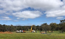 Drilling at Gonneville with the Julimar State Forest in the background