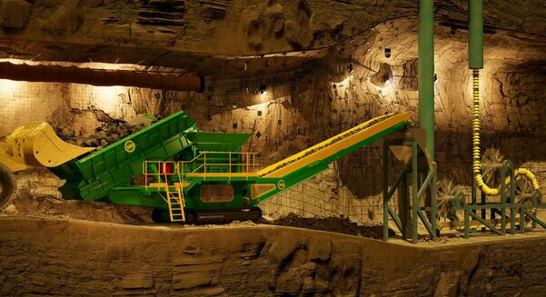 In addition to cost savings, the Ecohoist produces far less carbon dioxide than diesel haul trucks.