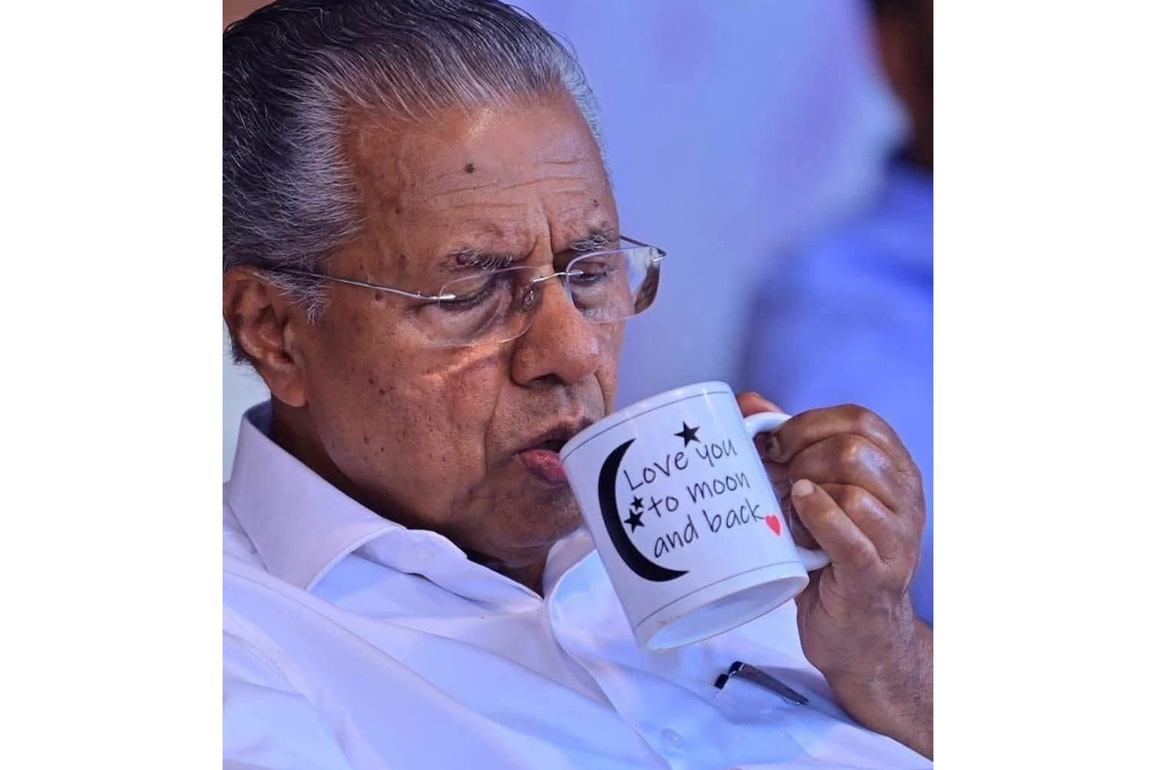 'Love you to moon and back': CM Vijayan's silent gesture at LDF Satyagraha sparks debate, seen as support for Rahul Mamkootathil case survivor