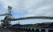  The new stacker at the Dalrymple Bay Coal Terminal in Queensland.