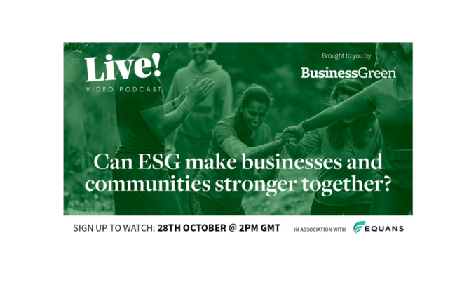 Podcast Live! Can ESG make businesses stronger? 