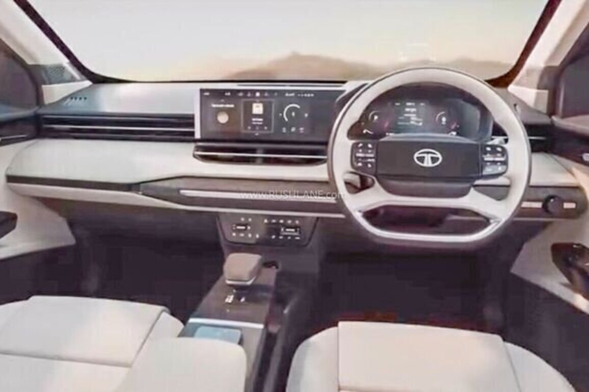New Tata Sierra Dual Screen Dashboard Interiors  Mid Variant