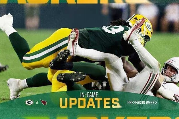 Cardinals lead Packers 31-24 after three