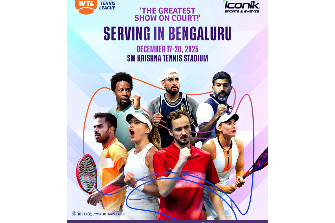 World Tennis League makes its India debut this December; Medvedev, Kyrgios, Bopanna, Rybakina to headline the tournament in Bengaluru