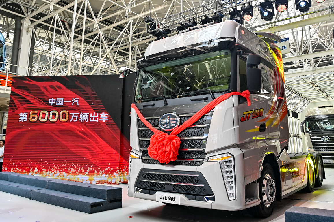China's oldest truck maker goes global, with an entire industry ecosystem in tow