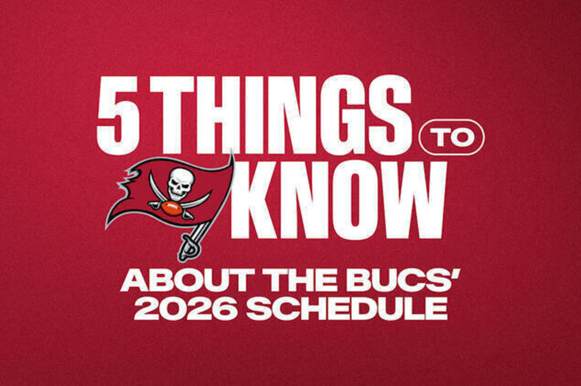 5 Things to Know About the Bucs' 2026 Schedule
