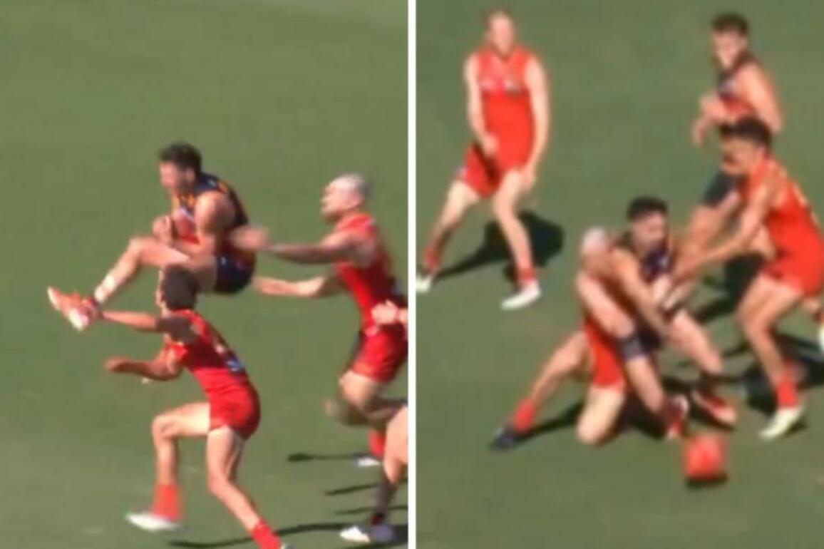 Adelaide star Izak Rankine denied chance to win as Gold Coast hold on in controversial thriller
