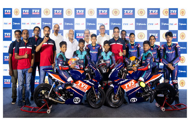 TVS Racing commits to nurturing future Champions, Apache bikes given to Madras Club