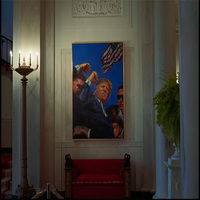 White House replaces Obama's portrait with Trump's assassination attempt picture