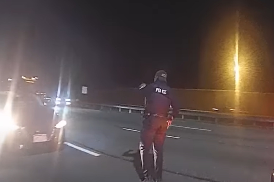 BWC- Carjacking suspect struck, killed after ignoring cops instructions, fleeing onto highway