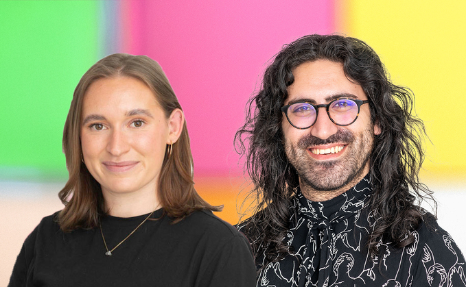 (L-R) Eve Maddock-Jones, editor of Investment Week and Cristian Angeloni, deputy and special projects editor 