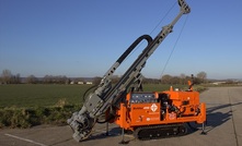 The Dando Multitec 4000 drill rig