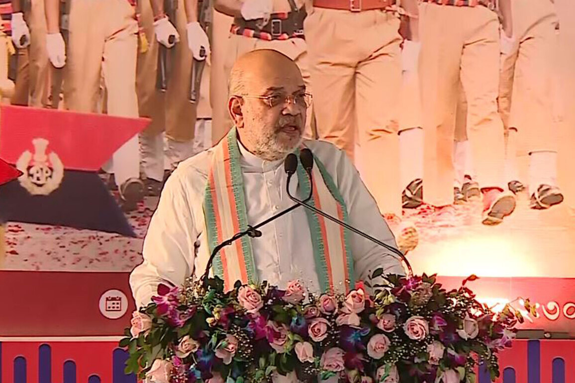 Amit Shah lays foundation stone of headquarters of 10th Battalion of Assam Police in Kamrup