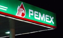 File photo: infrastructure branded with Pemex iconography 