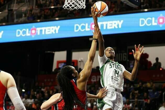 Storm pull out win over Mystics in frantic final minute