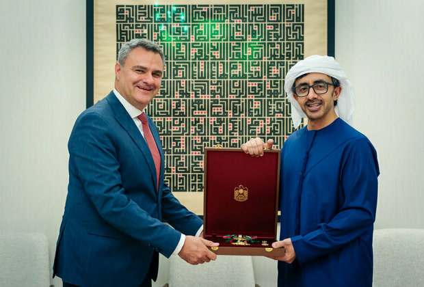 President confers First Class Order of Zayed II on Turkish Ambassador