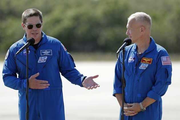 Astronauts Arrive at Kennedy Space Center Ahead of May 27 Launch