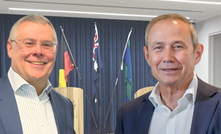 Murray Watt and Roger Cook held a press conference in Perth today (composite image)