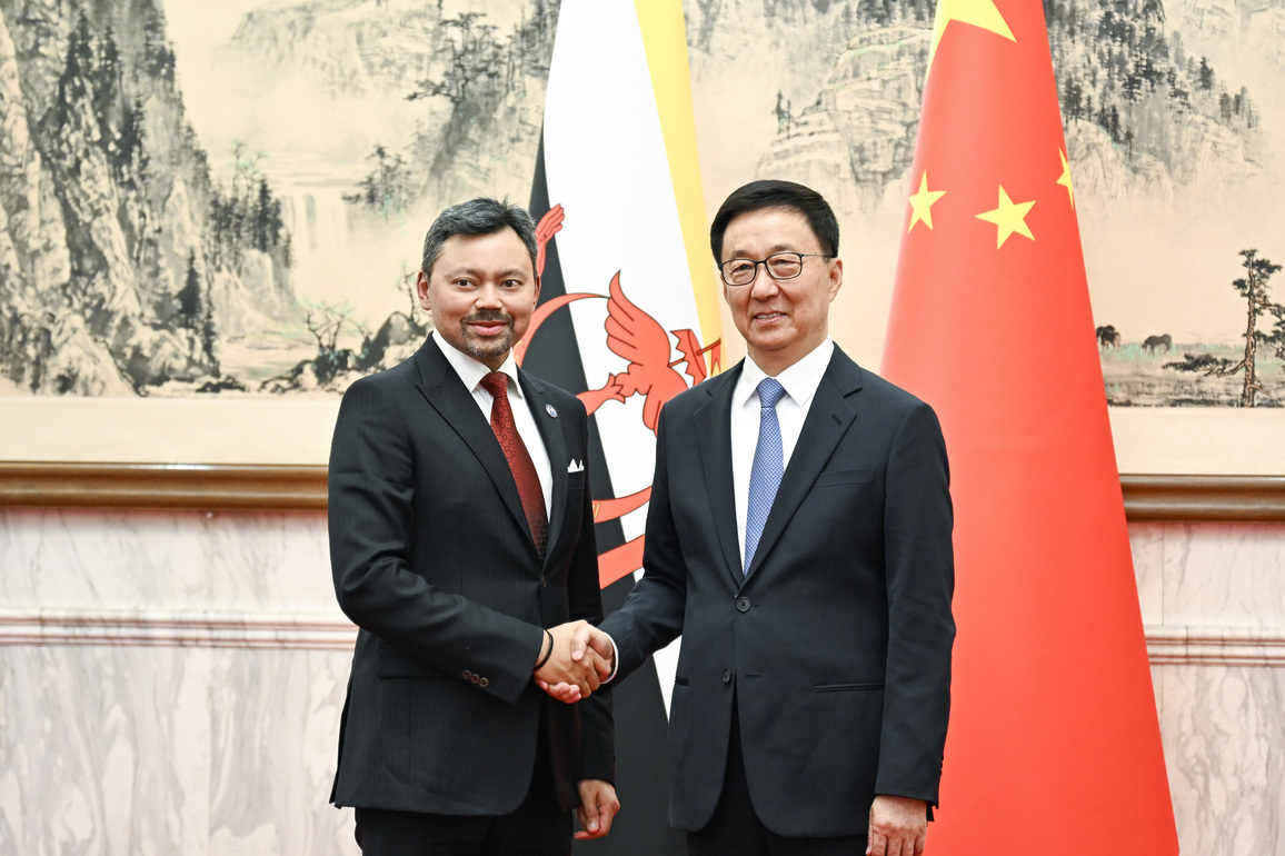CHINA-BEIJING-HAN ZHENG-BRUNEI-CROWN PRINCE-TALKS (CN)