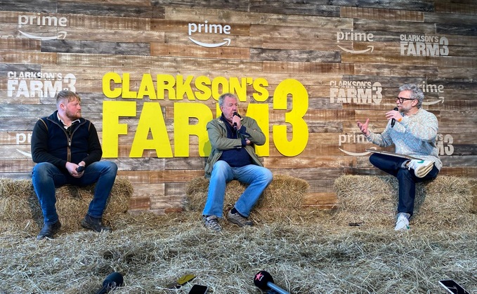 On-farm with Jeremy Clarkson and Kaleb Cooper: 