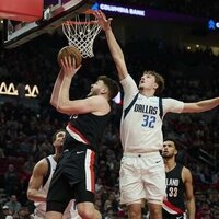 Deni Avdija just misses triple-double as Blazers nip Mavs