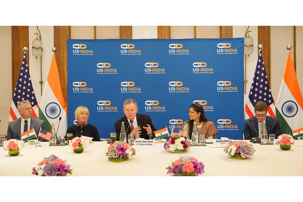 USISPF hosts US Senator Steve Daines in New Delhi, discusses advancing economic and strategic cooperation