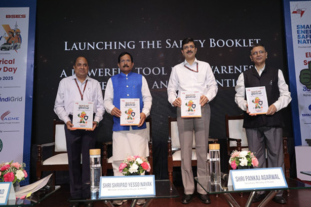 MoS Power and New & Renewable Energy Shripad Naik releases Electrical Safety Handbook on Electrical Safety Day