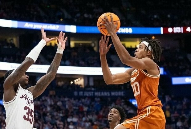 Texas goes two OTs to slip past No. 14 Texas A&M 94-89