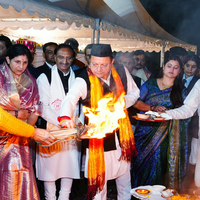 Uttarakhand CM Dhami celebrates Budhi Diwali at his residence