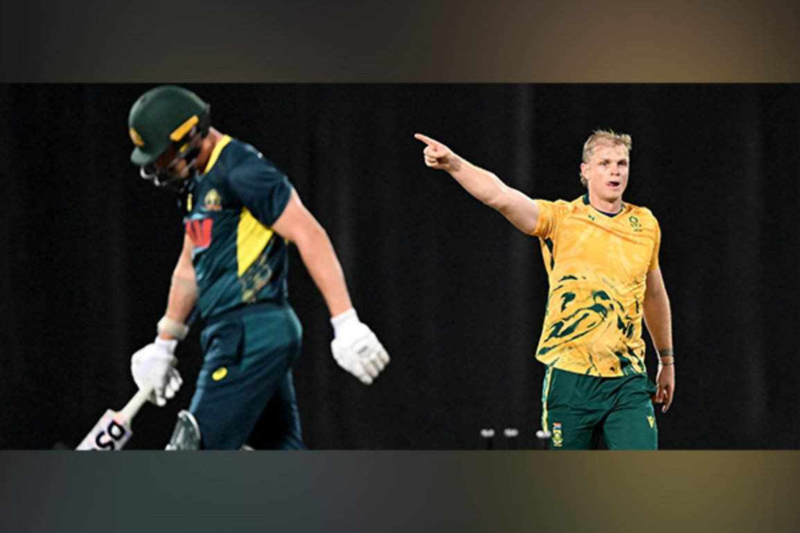 Corbin Bosch penalised for send-off gesture in second T20I against Australia