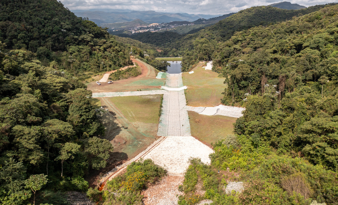 Barragem B7A, da Vale, na mina de Águas Claras foi descaracterizada