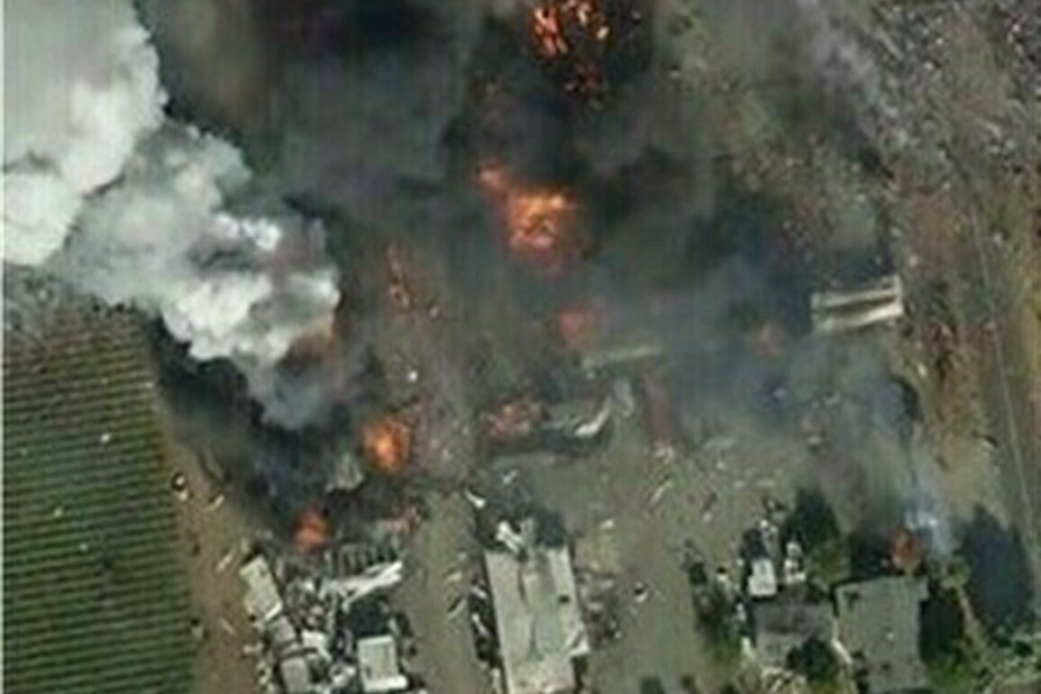 California Fireworks Warehouse Catches Fire, Explodes
