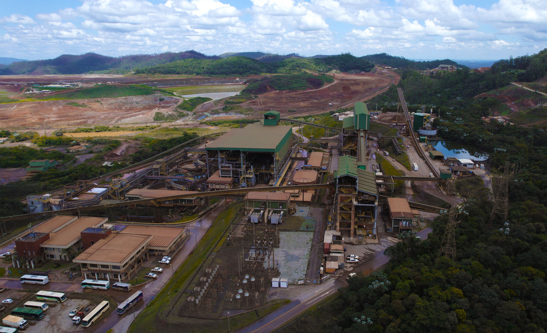 Complexo Germano da Samarco minério de ferro pelotas MG