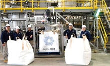  Alpha HPA's team with the first 900kg of material