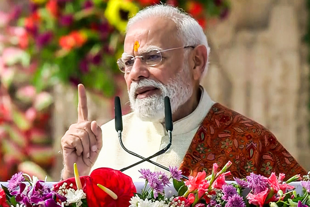 PM Modi hoists saffron at Ram Temple, says country must take pride in its heritage